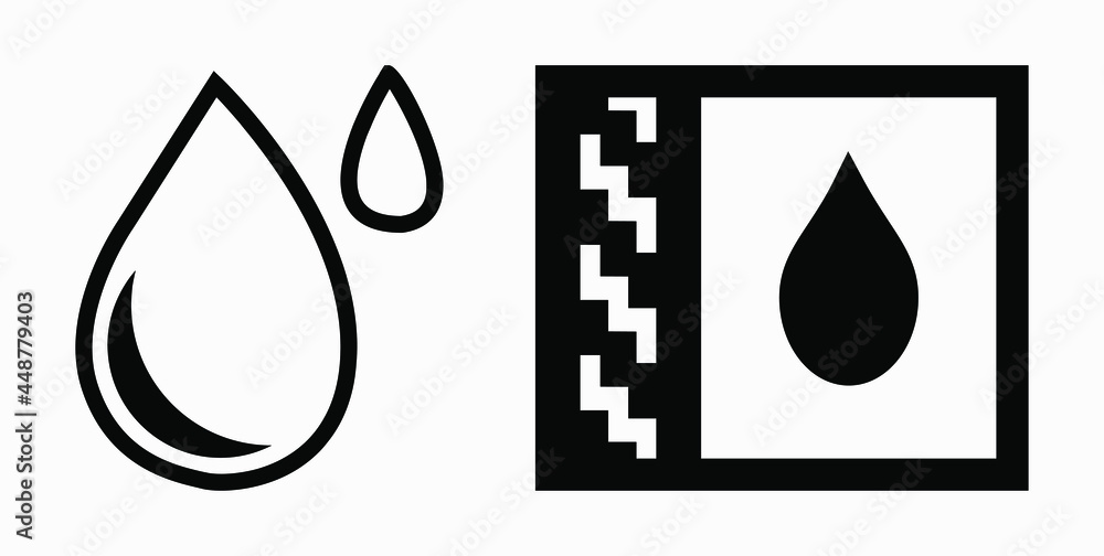 Poster blood drop icon isolated minimal single flat linear icon for application and info-graphic. commercia