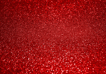 Red glitter texture background with bokeh