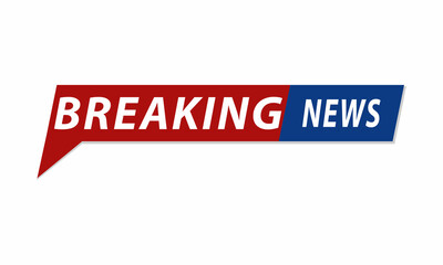 Breaking news Isolated vector icon. Sign of main news on white background