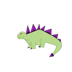 Vectors with animal objects of the dinosaur age