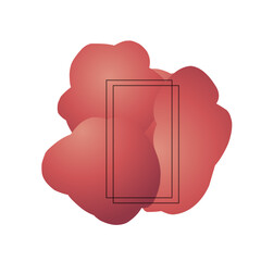 Abstract pictures for a text with a red background