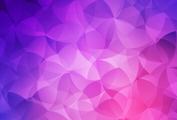 Obraz premium Light Purple, Pink vector gradient triangles template.
