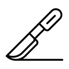 scalpel knife icon, Healthcare Medical, vector graphic Illustration Icon.