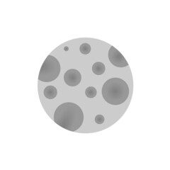 illustration vector graphic of full moon
