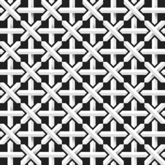 geometric seamless pattern. Vector illustration for beauty fashion design. Black white colors. Vintage stripe style.