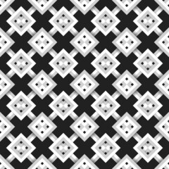 geometric seamless pattern. Vector illustration for beauty fashion design. Black white colors. Vintage stripe style.