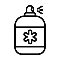 Sanitizer Healthcare Medical, vector graphic Illustration Icon.