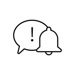 
Notification icon vector set. alarm illustration sign collection. Message symbol or logo.
