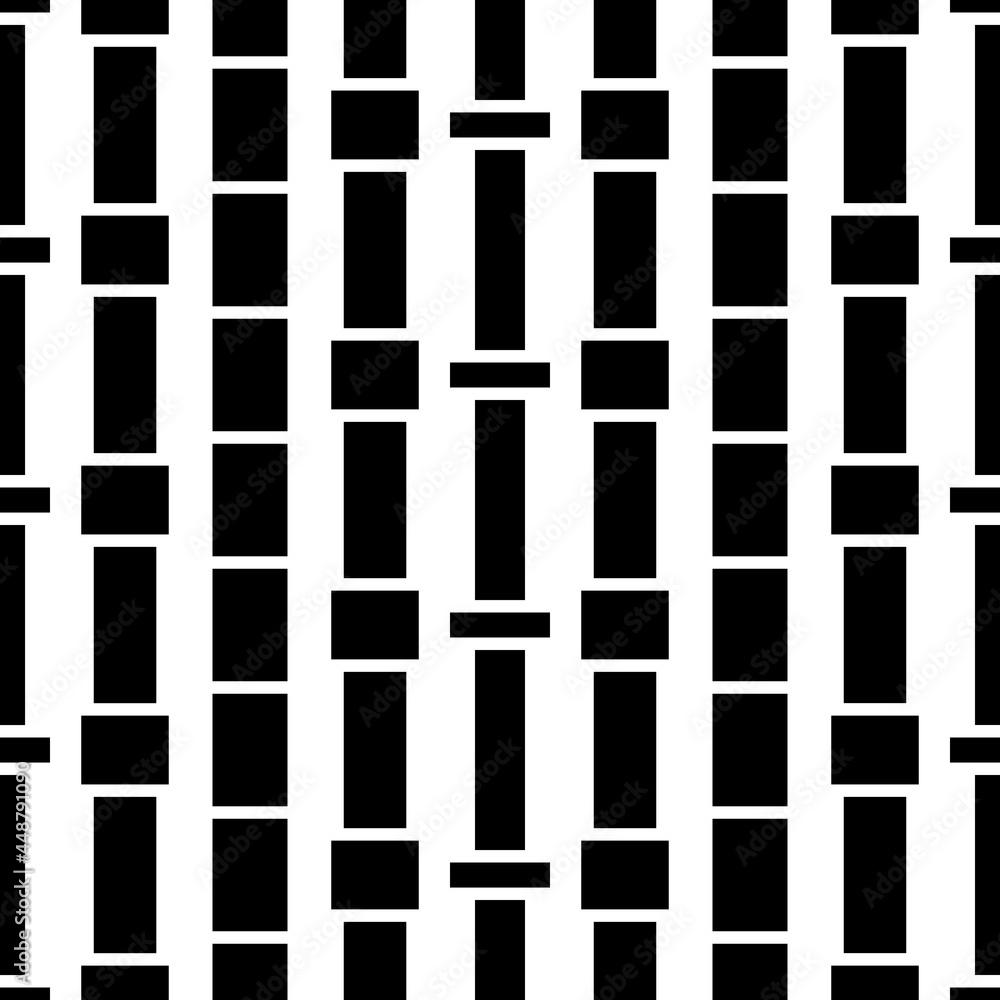 Fototapete vertical columns pattern. minimal block shape stripes in black color.