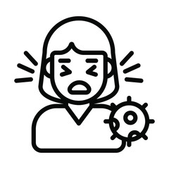 Corona Australis Healthcare Medical, vector graphic Illustration Icon.