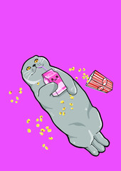 cat with background ()
by cat say meow