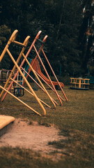 Playground after rain - obrazy, fototapety, plakaty