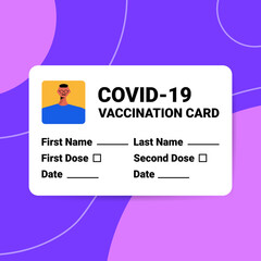 covid-19 vaccination record card global immunity passport risk free re-infection pcr certificate coronavirus immunity