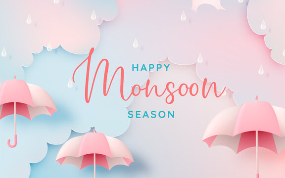 Cute umbrella for monsoon season