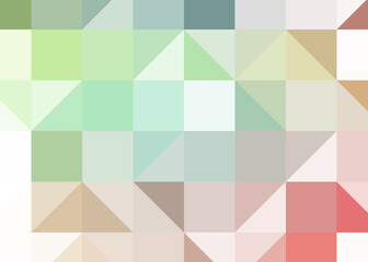 Abstract color Low-Polygones Generative Art background illustration