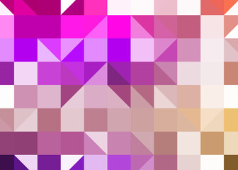 Obraz premium Abstract color Low-Polygones Generative Art background illustration