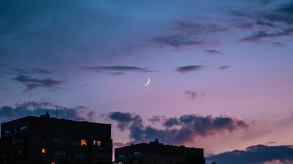Sunset moon © Robert