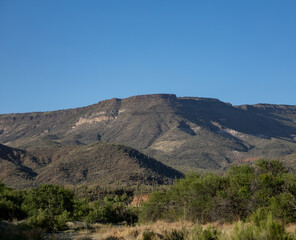 Desert Mountain Ridgeline Landscape