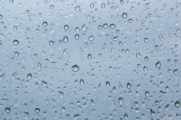 water drops on glass