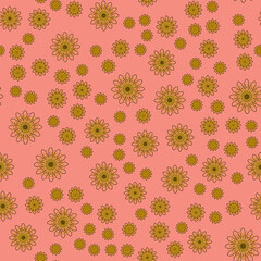 Pink seamless pattern for print or web design