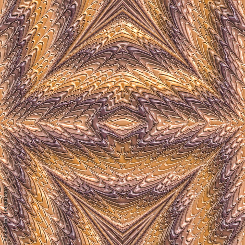 Poster 3d effect - abstract geometric pattern