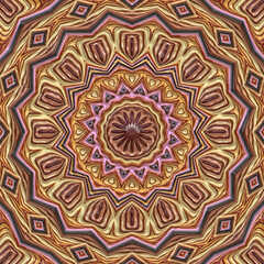 3d effect - abstract polygonal fractal pattern 