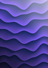 3D Fluid Distorted Layered Structure Violet Vertical Abstract Background Design Template