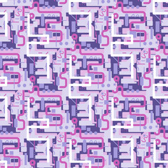 Abstract seamless vector sport pattern for girls, boys, clothes. background. Bright Wallpaper for textile and fabric.