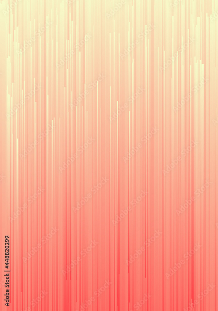 Poster digital glitch art dynamic flow lines yellow red abstract vertical background design template