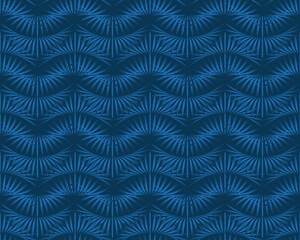 abstract wavy stripes. seamless dark blue pattern. print, template, cover.