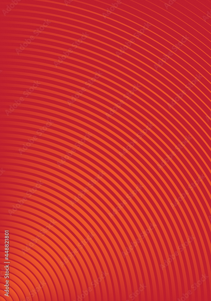 Poster minimalist striped pattern red orange vivid gradient abstract vertical background design template