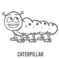 Coloring page for preschool children. Learn numbers for kindergartens and schools. Educational game. Vector illustration