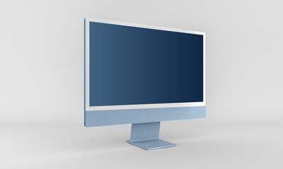 Apple new iMac 2021 4K M1 Desktop Latest Computer 2022 for any kind of mockup or UI screen
