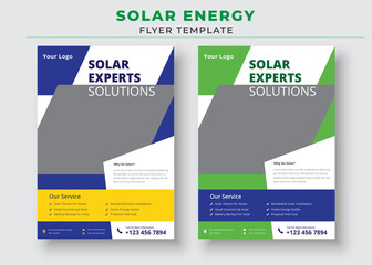 Solar Energy Flyer Templates, Solar Experts Solutions Flyer