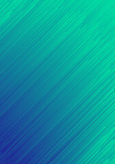 Obraz premium Digital Glitch Art Vivid Turquoise Blue Gradient Dynamic Flow Lines Vertical Abstract Background