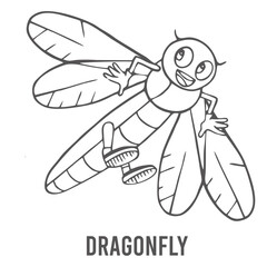 Coloring page for preschool children. Learn numbers for kindergartens and schools. Educational game. Vector illustration