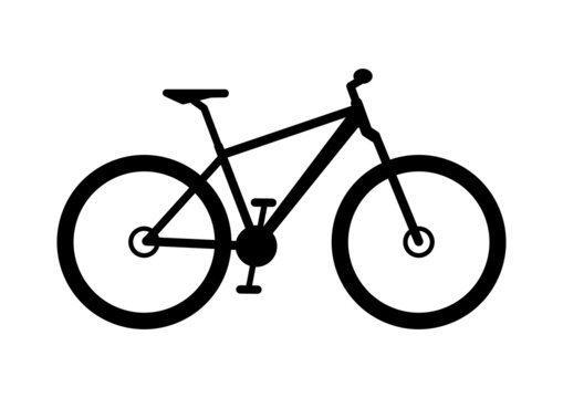 ngi1278 NewGraphicIcon ngi - Mountainbike Piktogramm . english - mountainbike icon . DIN A2, A3, A4 g10654