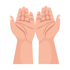 hands human receiving