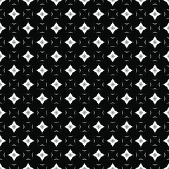 Black and white surface pattern texture. Bw ornamental graphic design. Mosaic ornaments. Pattern template. Vector illustration.