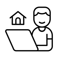 Work from home icon