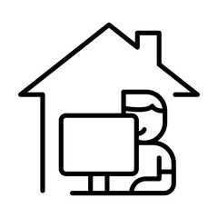 Work from home icon