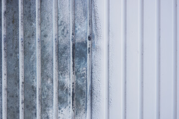 Burnt Metal Garage Door