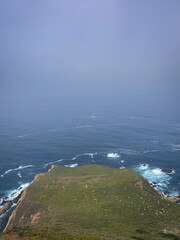Highway 9, Pacific Ocean on a foggy day