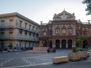 Fototapeta na wymiar Piazza Vicenzo Bellini, Catania