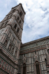 Fototapeta na wymiar Giotto's bell tower at the Florence Cathedral
