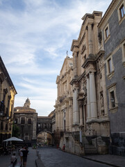 Naklejka premium Arco di San Benedetto ant the end of Via Crociferi, Catania