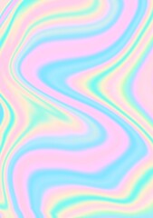 trendy colorful unicorn marble holographic background texture, graphic illustration of liquid swirl pattern background in vivid pastel tone color, modern polygon swirl pattern abstract background