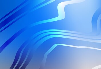 Light Blue, Yellow vector backdrop with bent lines.