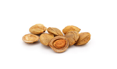 Group of apricot kernels.