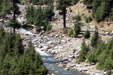 river in the mountains